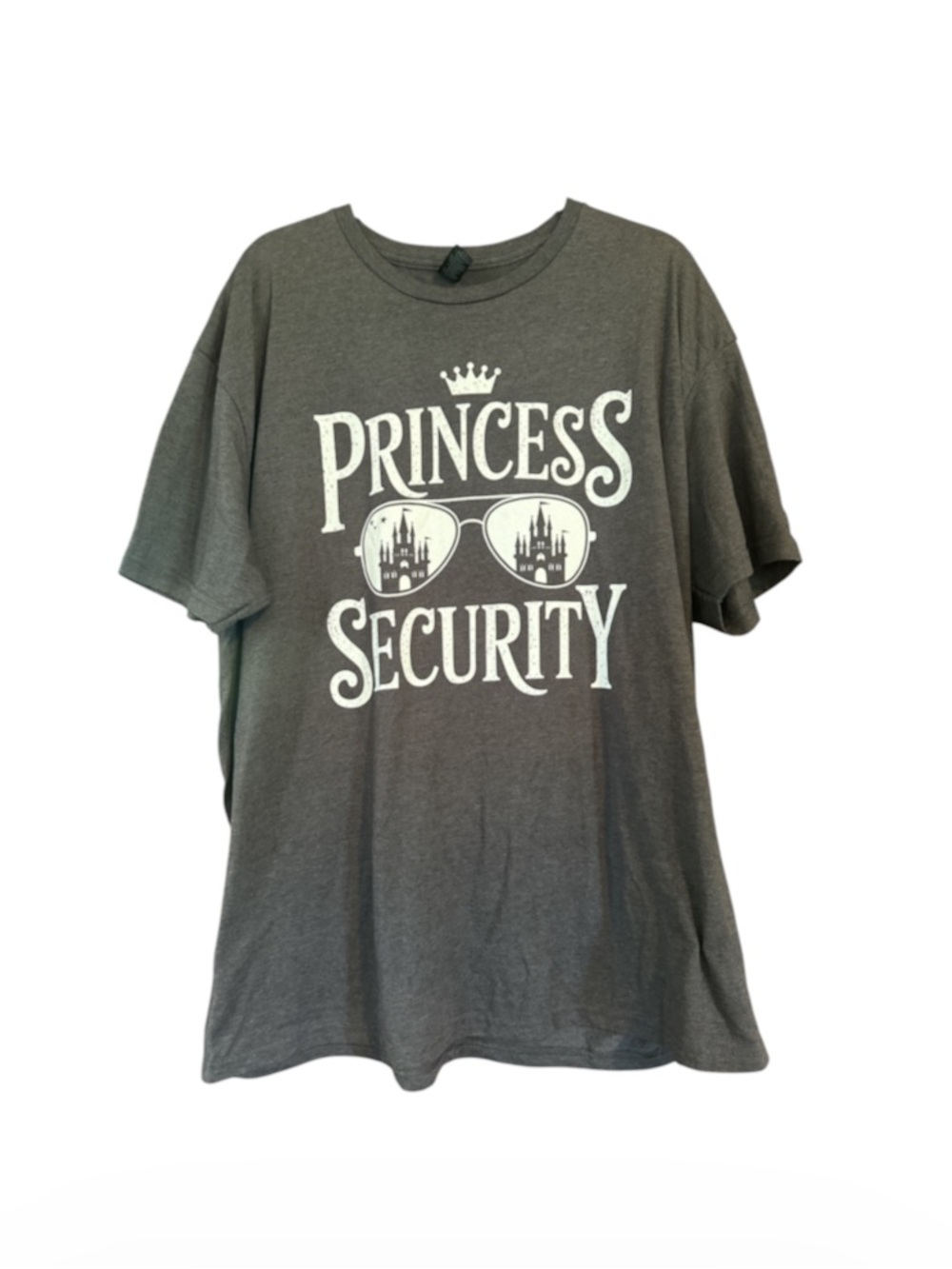 Gildan Gray "Princess Security" Graphic Tee